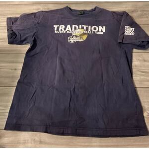Vtg Vintage Norte Dame Football The T-shirt Tradition 2006 Pro edge Size Large
